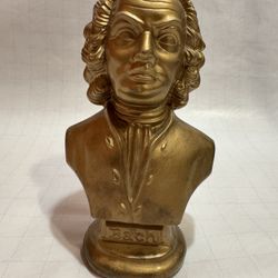 Sebastian Bach Head Bust Approx 9”  Ceramic Hand Painted Signed