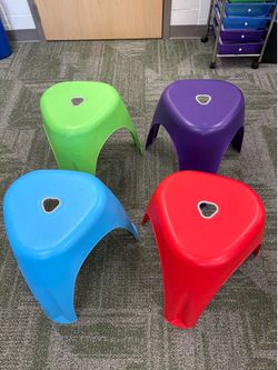 4 Stools - Stacking Rainbow
