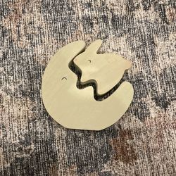 Carter Little Planet Wooden Bunny Puzzle