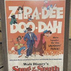 VINTAGE SONG OF THE SOUTH POSTER