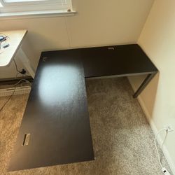 Espresso L- Shape Corner Desk (55 X 60)