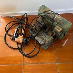 Air Compressor And Profesional Hardwood finish Nailer 