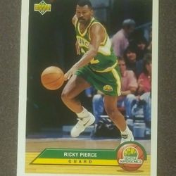 1992-93 Upper Deck Ricky Pierce Seattle Supersonics #P39 McDonald's Basketball Card Vintage Collectible Trading Sports NBA Pro Professional