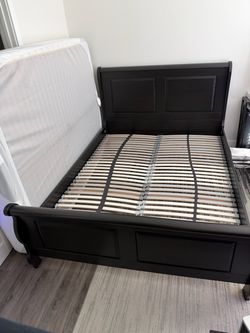 Queen Bed Frame with slatted base