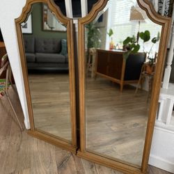 Mid Century Set Of Mirrors 
