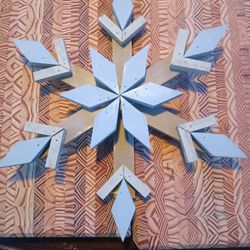Wooden Snowflake 14 In In Diameter