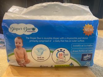 Diapers, Size 4     24 pcs