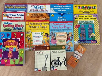 Scholastic and Teacher Created Resources Educational Book Bundle