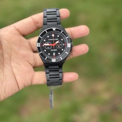 Chronologia Rescue Trailer Chronograph | Black on Carbon Fiber Case men’s watch