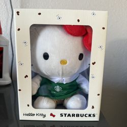 Helly Kitty X starbucks Plushie 
