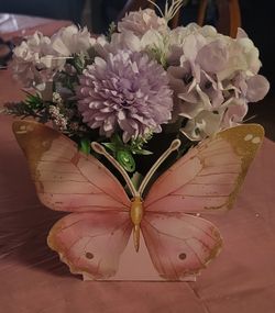 Butterfly Shaped Flower Box Centerpiece