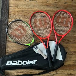 Wilson Pro Staff Precision XL 110 tennis rackets (pair)