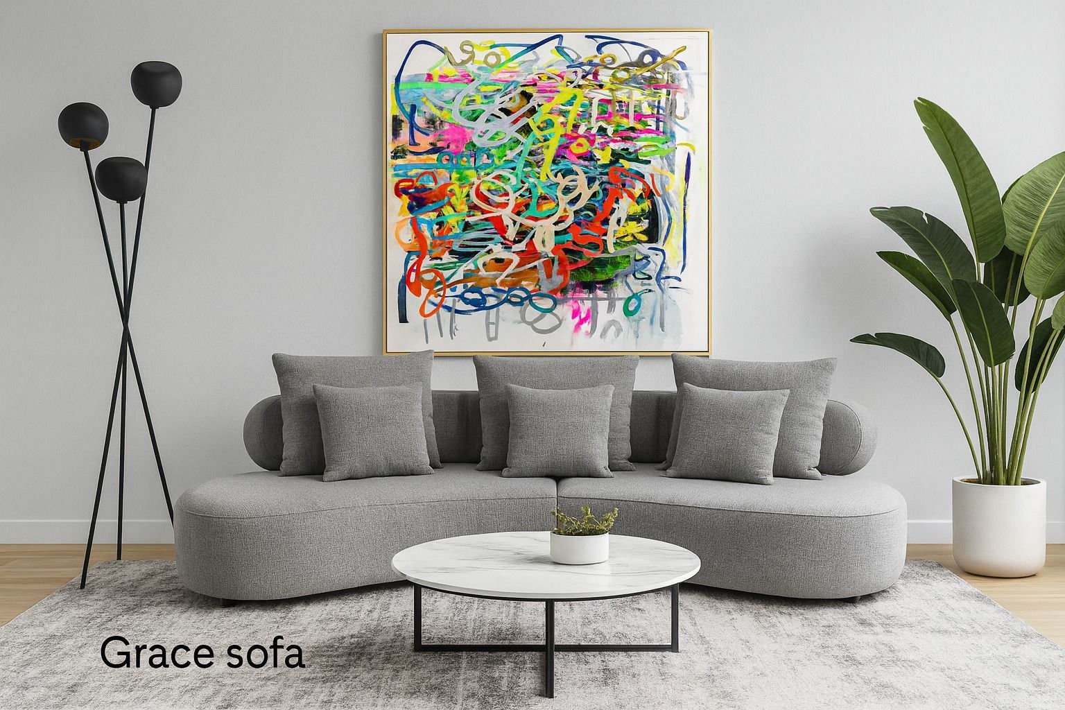 Curve Sectional Sofa 