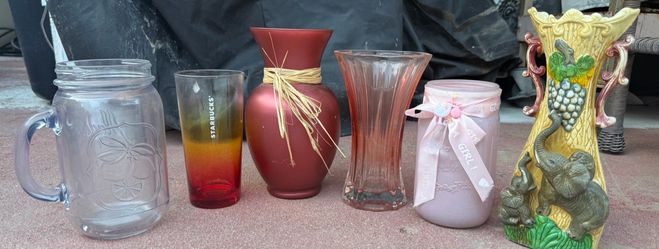 Mixed Lot of Vases and Glassware