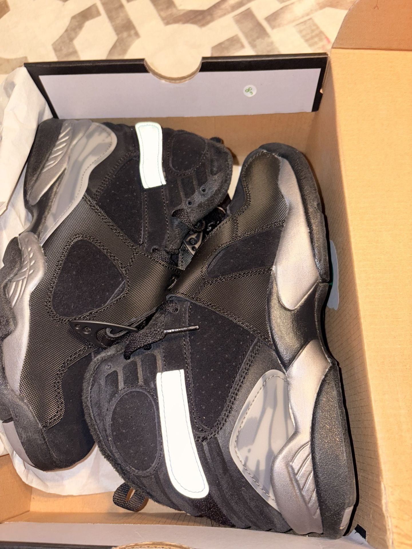 Jordan Retro 8 WNTR Black/metallic Silver