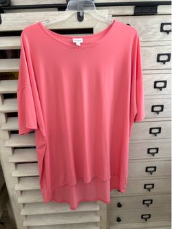 LuLaRoe 3XL Irma Solid Coral/Pink new without tags