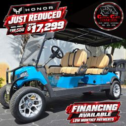 2026 Honor Lsv Lithium Powered 6 Passwngwr Golf Cart LSV