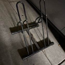 2 Bike Stand Metal Black
