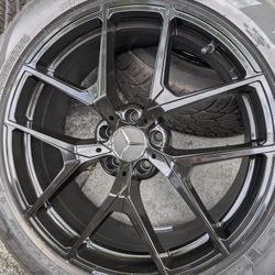 MERCEDES RIMS AND TIRES 20"5X112 AND 5X114.3