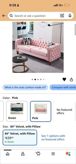beautiful pink sofa velvet