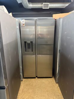 Samsung - 28 Cu Ft Stainless Steel Large Capacity Side By Side Refrigerator With Water dispenser & Icemaker ❄️