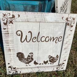 Rustic Signs Each $25