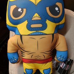 Funko Plushies MARVEL Wolverine Lucha Libre Stuffed POP, New With Tags Big 17"