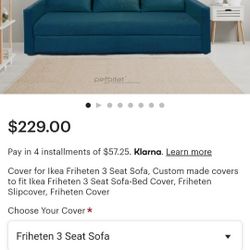FRIHETEN 3 seat Sofa Cover 