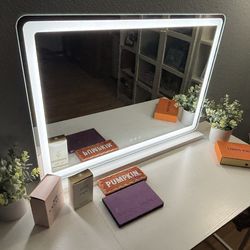 mirror and desk