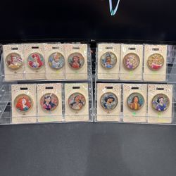 DISNEY WDI MOG D23 EXPO 2024 PRINCESS GLITTER LE 400 PIN * COMPLETE SET * NEW!