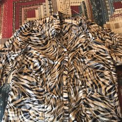 Women’s animal print blouse.