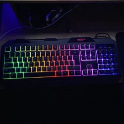 gaming key board and mouse 