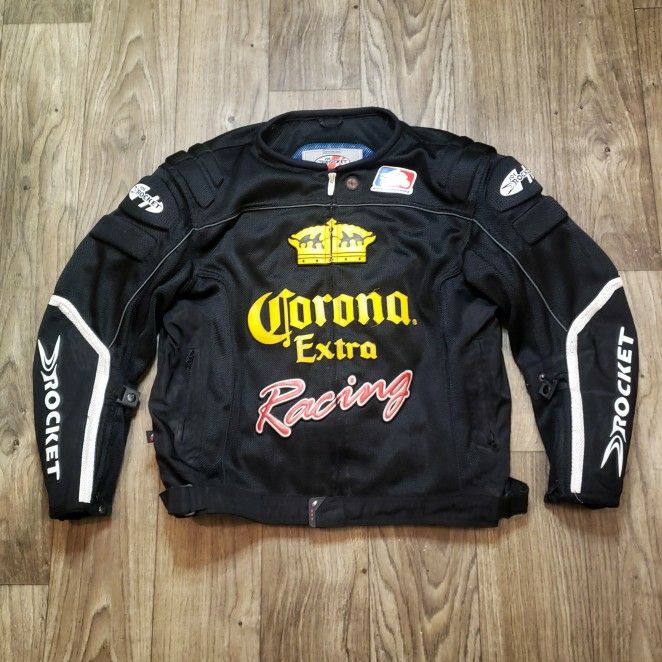 Joe Rocket Corona Extra Racing Motorcycle Jacket Men's 2XL Black