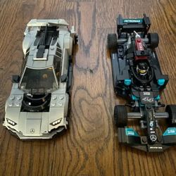 LEGO - Speed Champions Mercedes-AMG F1 W12 E Performance & Mercedes-AMG Project One 76909 ***Already assembled***