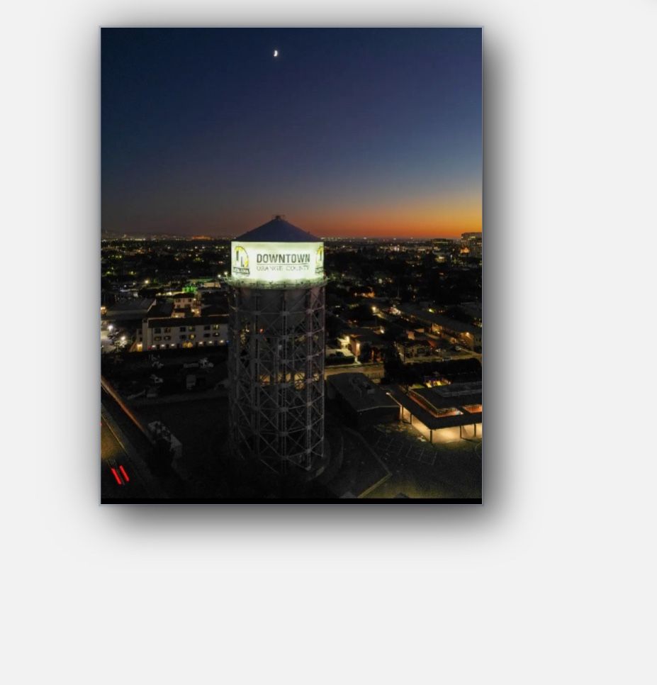 20β X 16β Santa Ana Water Tower Canvas