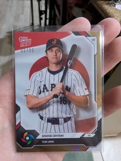 2026 Topps Now Shohei Ohtani #JP01 02/50 Gold Parallel Team Japan WBC