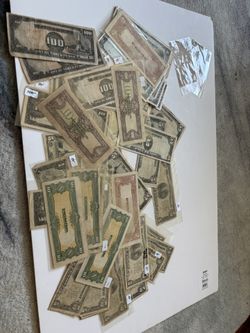 Currency Collection Vintage From World War II. Must See!!!