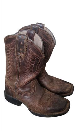ARIAT kids brown western cowboy boots 11