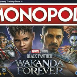 MONOPOLY BLACK PANTHER WAKANDA FOREVER
