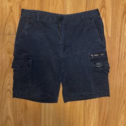 Mens Black Cargo Shorts