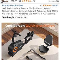 Recumbent  Magnetic Stationary Bicycle 