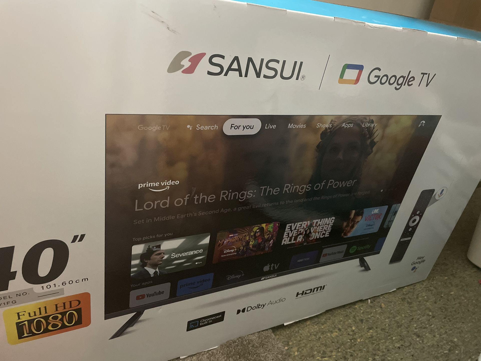 Sansui Smart Tv With Google NEW MICROPHONE ON REMOTE