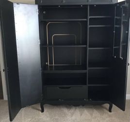 Black Wood Armoire Ma Marie By Young America 🇺🇸 
