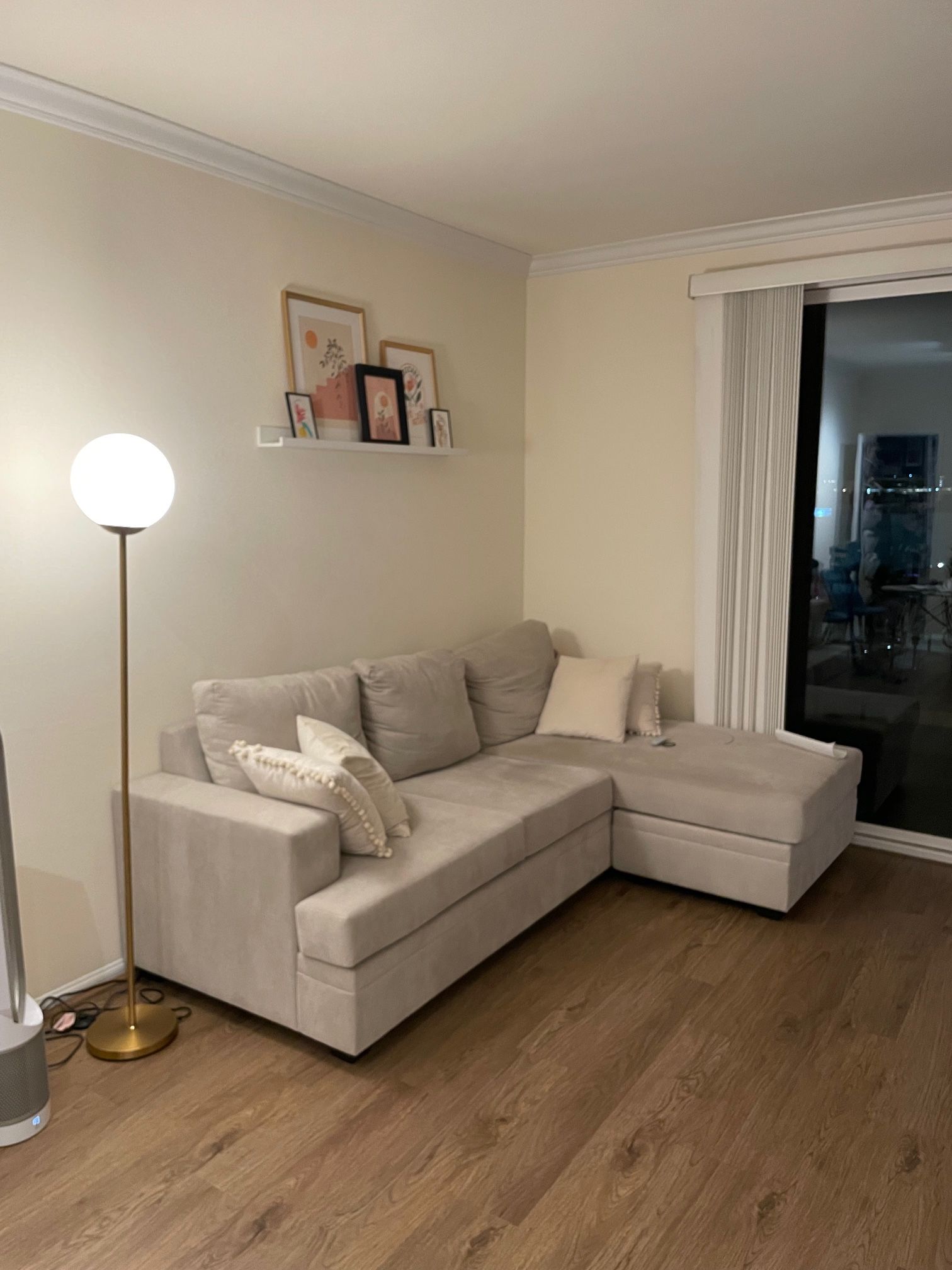 Living Spaces Bonaterra Sectional Sofa + Pillows