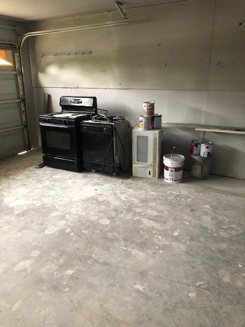 Gas stove, dishwasher and microwave