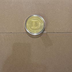Gold Dogecoin Coins Commemorative 2023 New Collectors Gold Plated Doge Coin