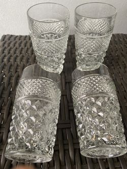 Wexford Anchor Hocking Flat Tumbler Set Of 4 Crystal