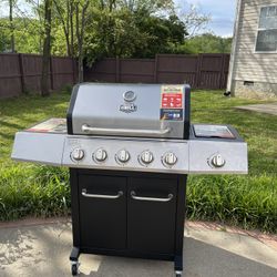 Expert Grill 5 Burner Propane Gas Grill with Side Burner
