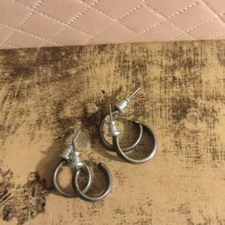 Set of Silver Earrings $10. o.b.o.