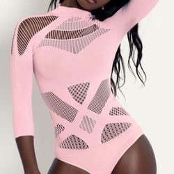Black Milk Clothing Pink Bodysuit